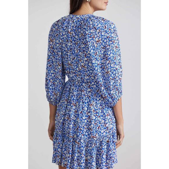 NEW APIECE APART mini mitte dress in piet floral blue - Picture 5 of 5